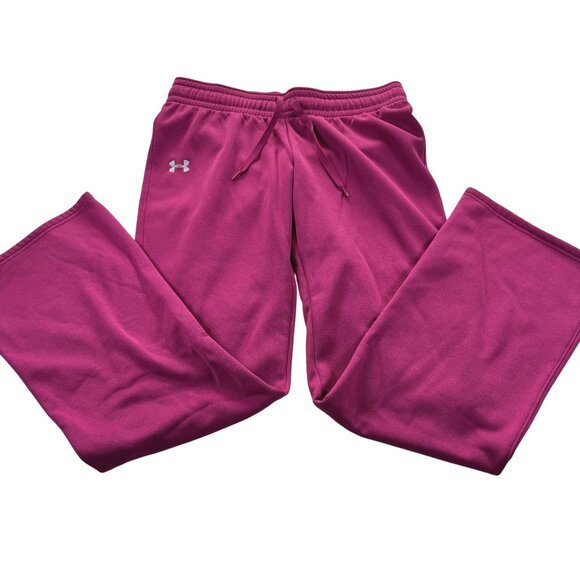 Under Armour Women's Pink Sweatpants Drawstring & Elastic Waist Size M - Picture 1 of 9